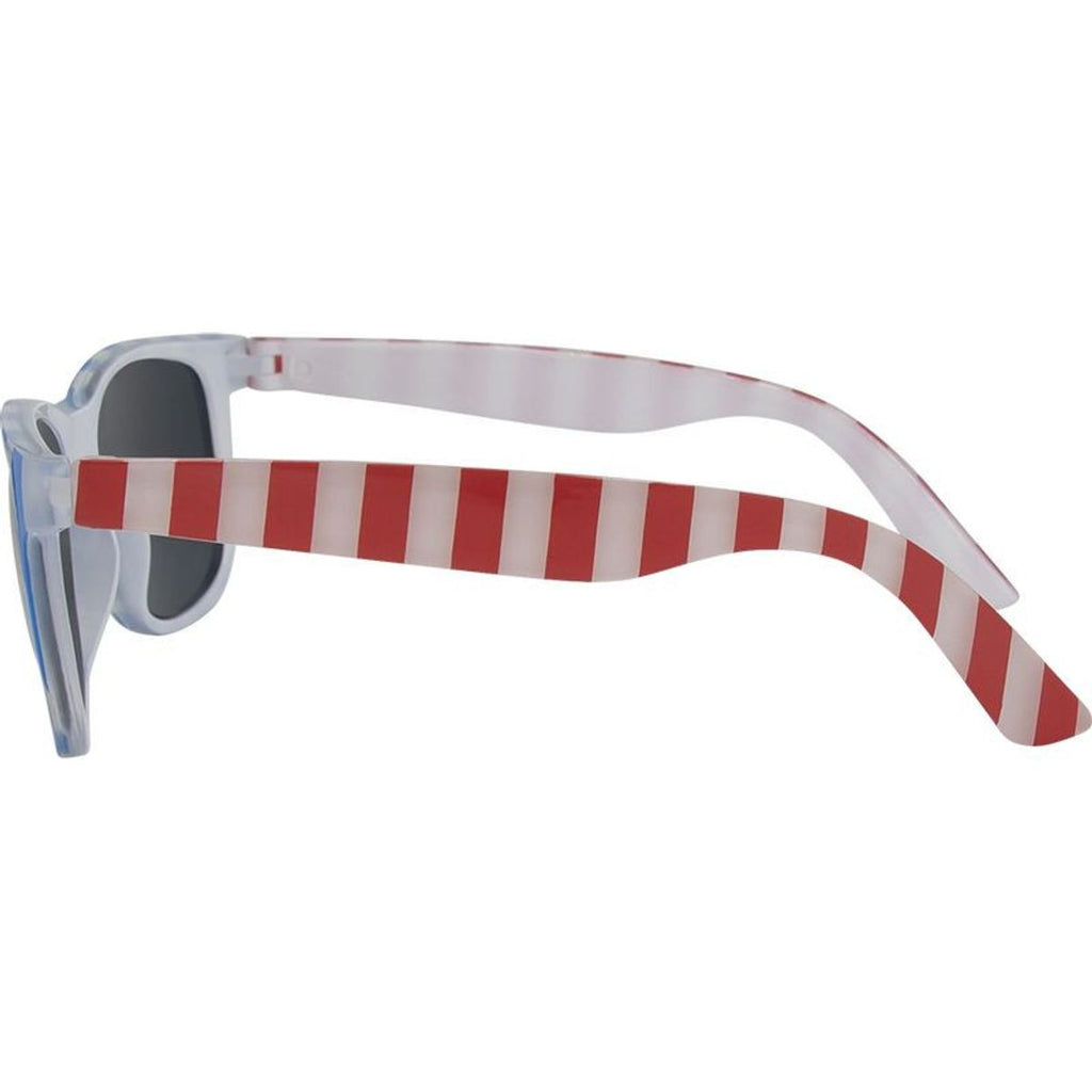 7456, Striped Blue Red/Smoke Lenses