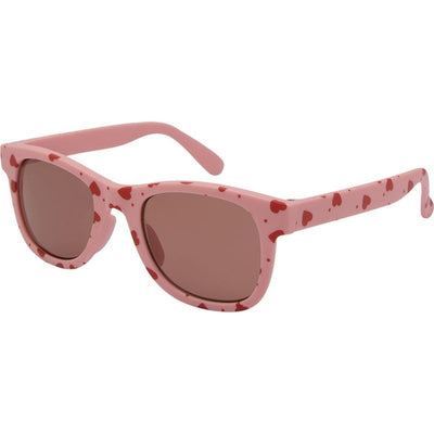 7457, Pink Red Hearts/Brown Lenses