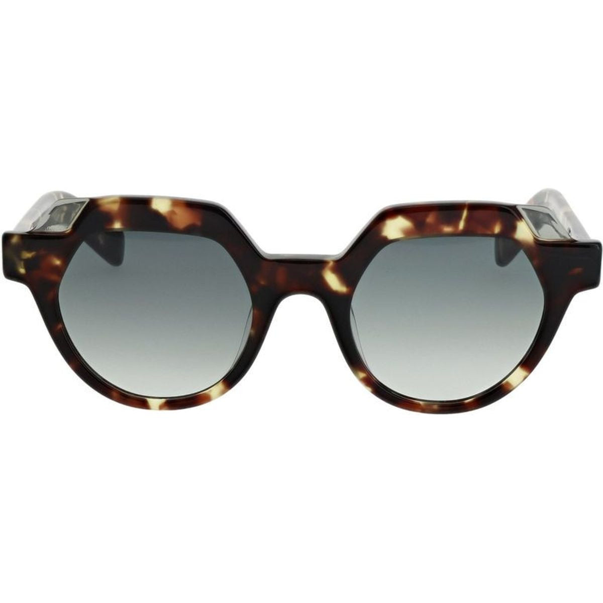 Leblanc, Dark Brown Tortoiseshell/Light Grey and Green Gradient Lenses