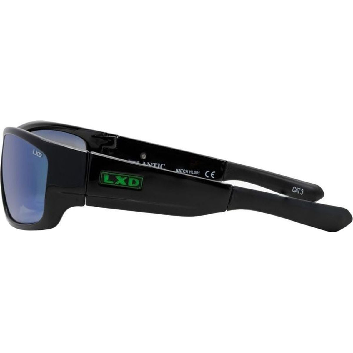 Atlantic, Black/Blue and Green Mirror Polarised Glass Lenses