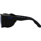 Caspian, Matte Black/Blue Mirror Polarised Glass Lenses