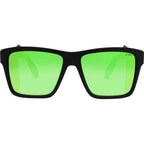 XG Brooksy, Matte Black/Green Mirror Glass Polarised Lenses