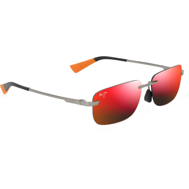 Lanakila, Shiny Light Ruthenium/Hawaii Lava Mirror Polarised Lenses