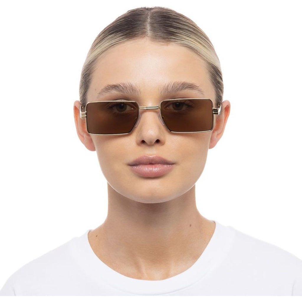Fold 02, Bright Gold/Teak Lenses