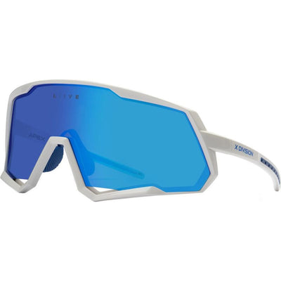 Apex X, White/Blue Mirror Lenses