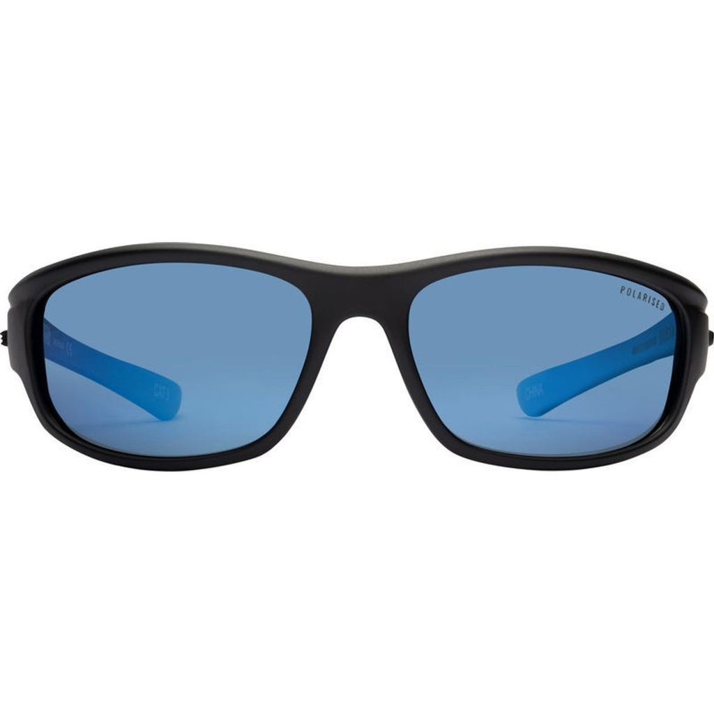 Bream, Matte Black/Blue Mirror Polarised Lenses