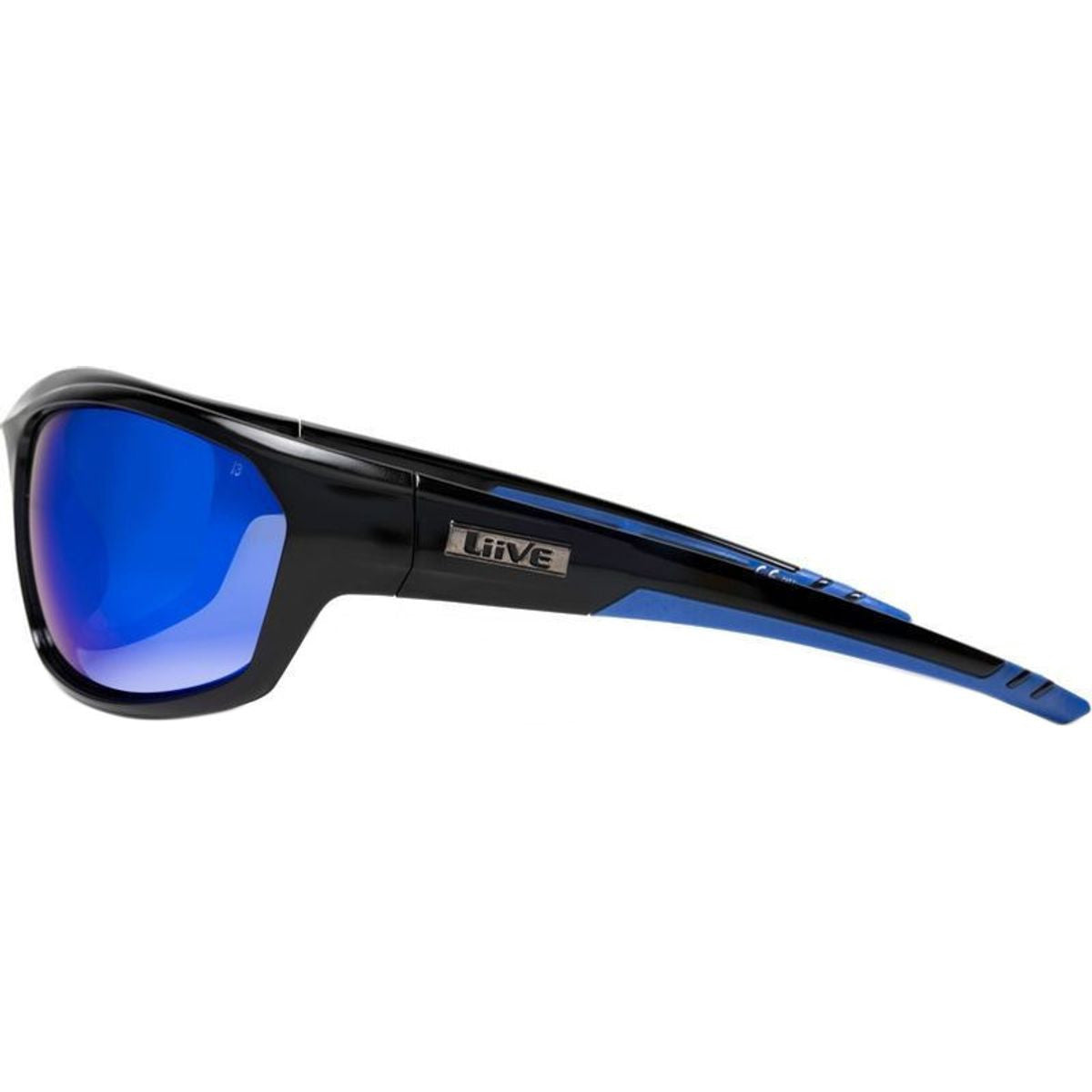 Drill Safety, Black/Blue Mirror Lenses