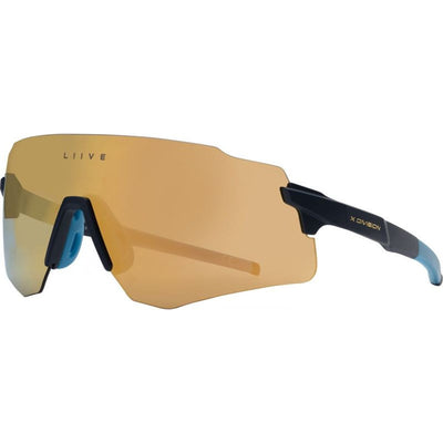 Flow X, Matte Navy/Gold Mirror Lenses