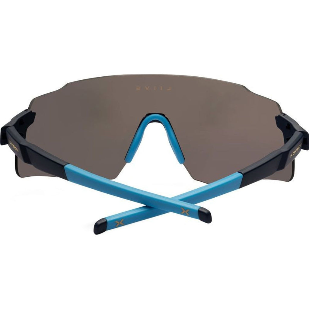 Flow X, Matte Navy/Gold Mirror Lenses