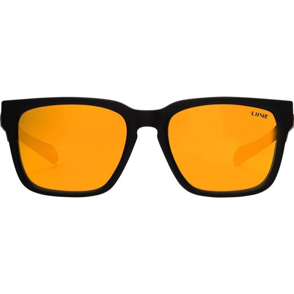 Hi Seas, Matte Black/Orange Mirror Polarised Lenses