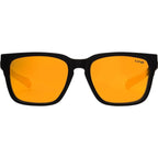 Hi Seas, Matte Black/Orange Mirror Polarised Lenses