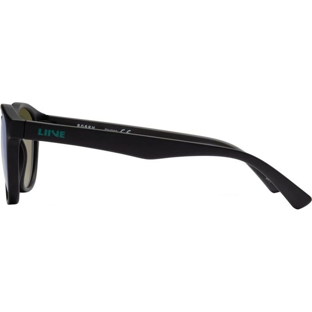 Bobby, Matte Black/Green Mirror Lenses