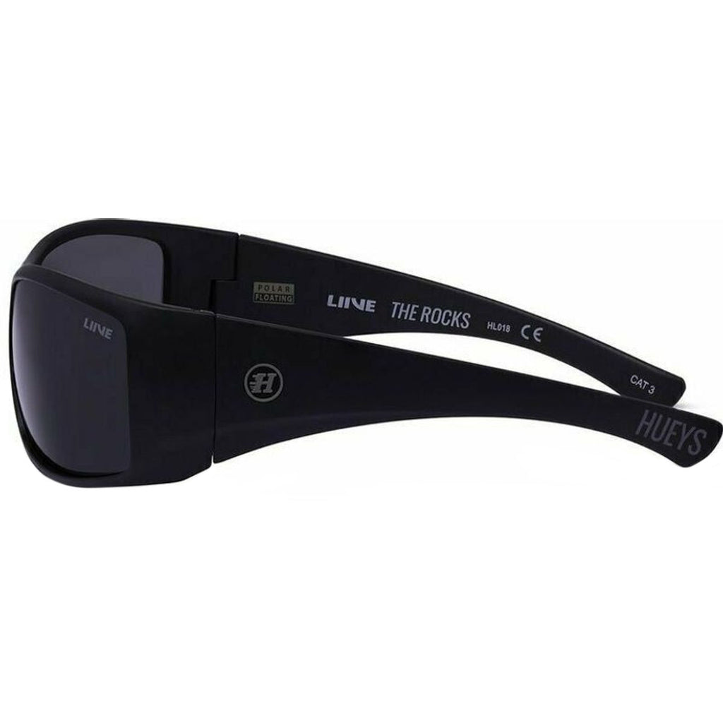 The Rocks, Matte Black Floating/Grey Polarised Lenses