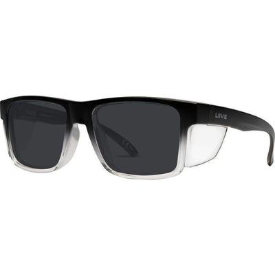 Tradie Safety, Matte Black Fade/Dark Grey Lenses