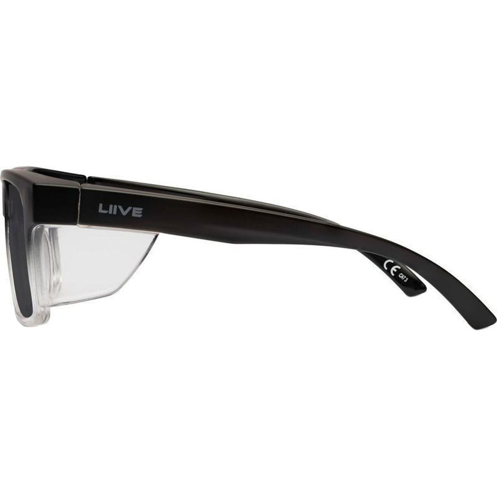 Tradie Safety, Matte Black Fade/Dark Grey Lenses