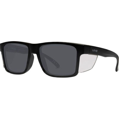 Tradie X Safety, Matte Black/Grey Polarised Lenses
