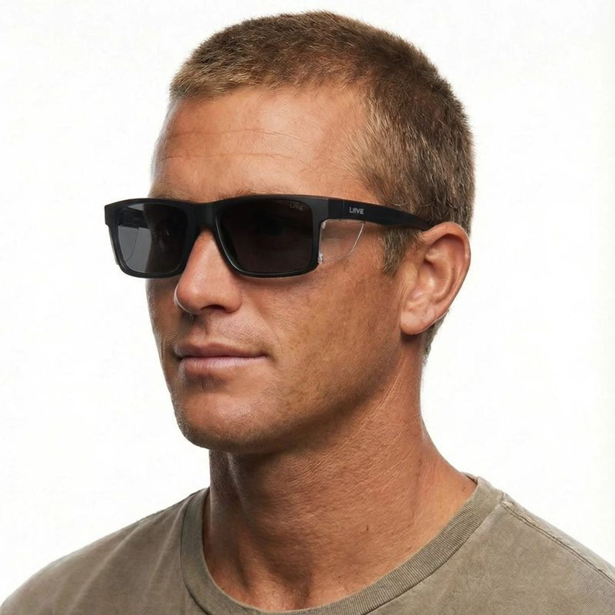Tradie X Safety, Matte Black/Grey Polarised Lenses