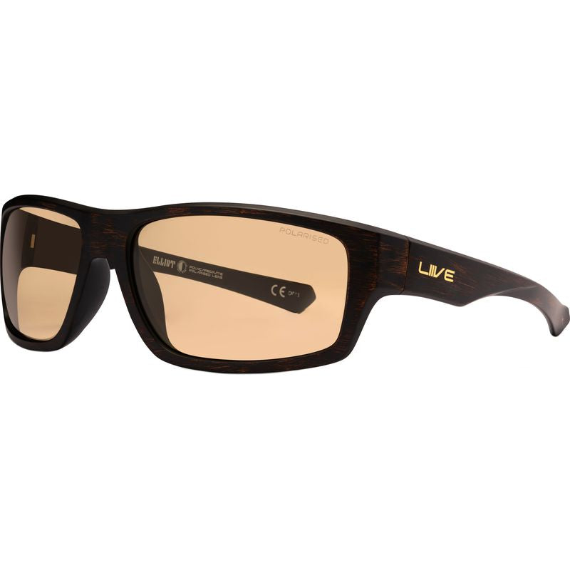 Liive Elliot X Brown Brushed Bronze Photochromic Polarised Angle