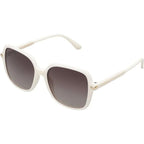 Desi, White Linen/Brown Polarised Lenses