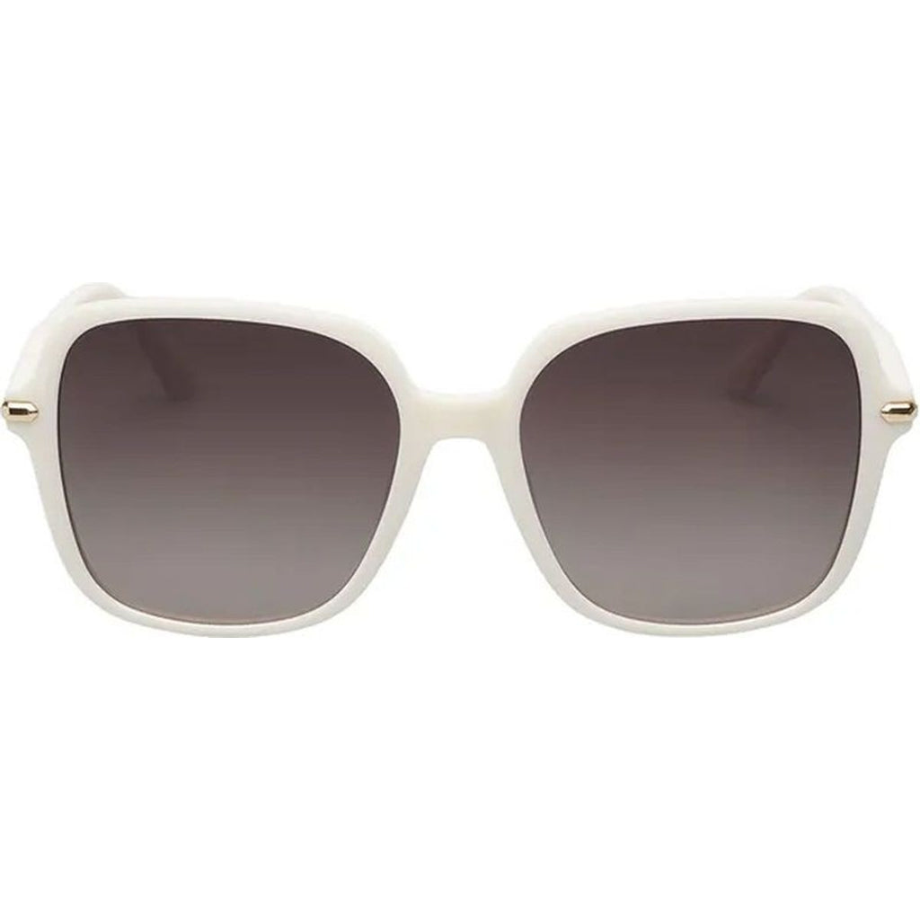 Desi, White Linen/Brown Polarised Lenses