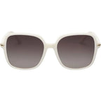 Desi, White Linen/Brown Polarised Lenses