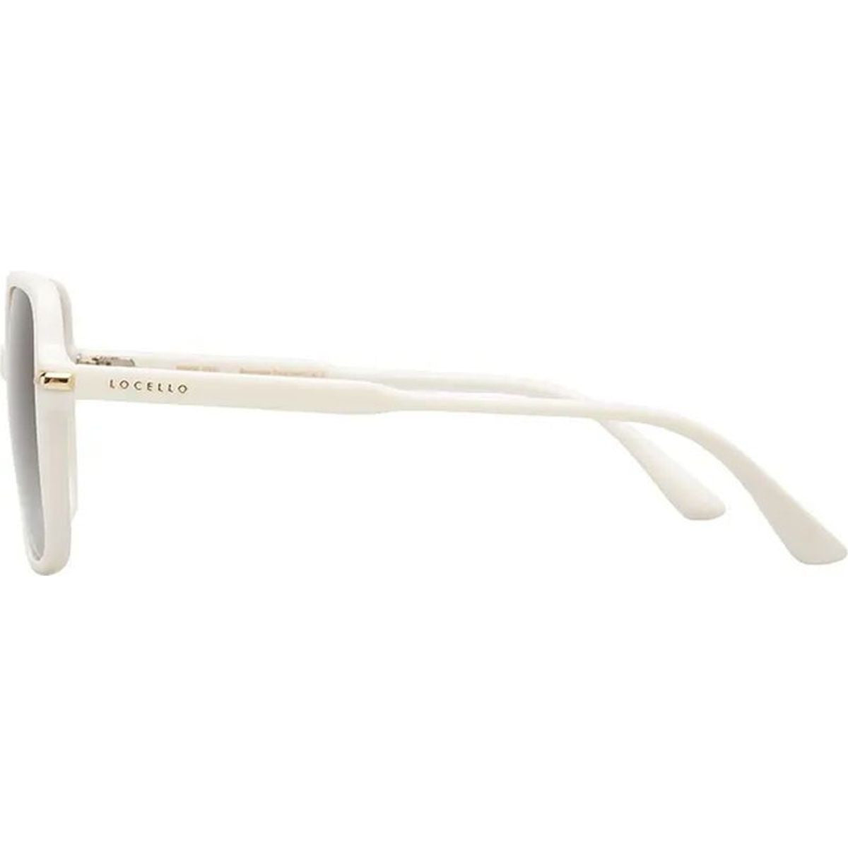 Desi, White Linen/Brown Polarised Lenses