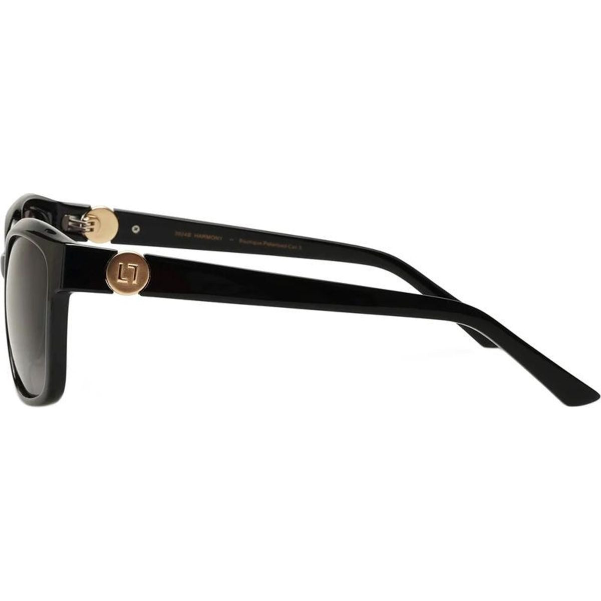 Harmony, Black and Gold/Smoke Polarised Lenses