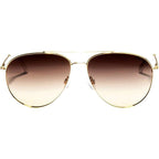 Mara, White and Gold/Brown Gradient Polarised Lenses