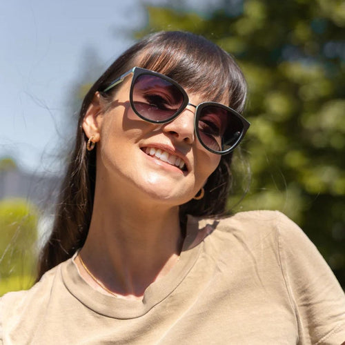 Sorella, Dark Brown and Blue/Smoke Gradient Polarised Lenses