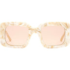 Mia, White Onyx/Rose Lenses