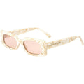 Salome, White Onyx/Rose Lenses