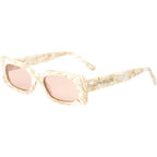 Salome, White Onyx/Rose Lenses
