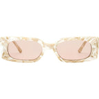 Salome, White Onyx/Rose Lenses