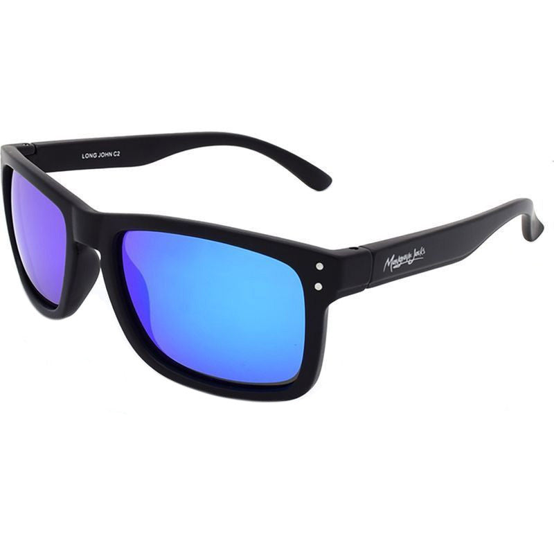 Long John, Black Floating/Blue Mirror Polarised Lenses