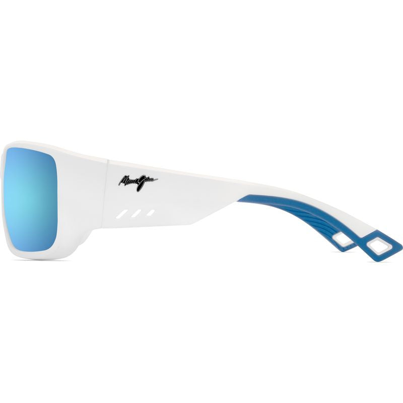 Keha, Matte White/Blue Hawaii Glass Polarised Lenses