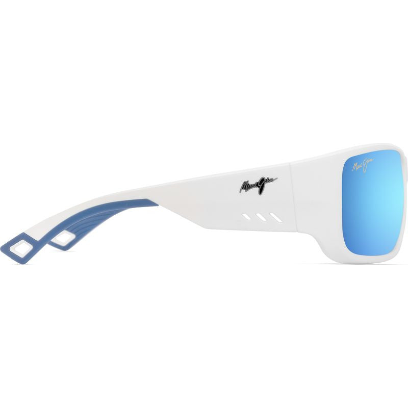 Keha, Matte White/Blue Hawaii Glass Polarised Lenses