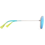 Na'auao, Shiny Silver/Blue Hawaii Polarised Lenses
