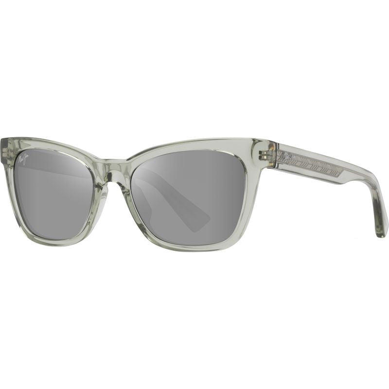 Hiwahiwa, Shiny Transparent Sage/Neutral Grey Glass Polarised Lenses