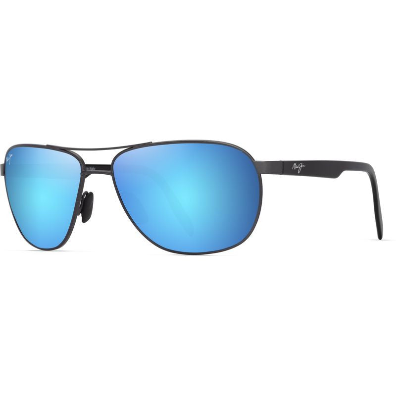 Castles, Matte Dark Ruthenium/Blue Hawaii Glass Polarised Lenses