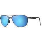 Castles, Matte Dark Ruthenium/Blue Hawaii Glass Polarised Lenses