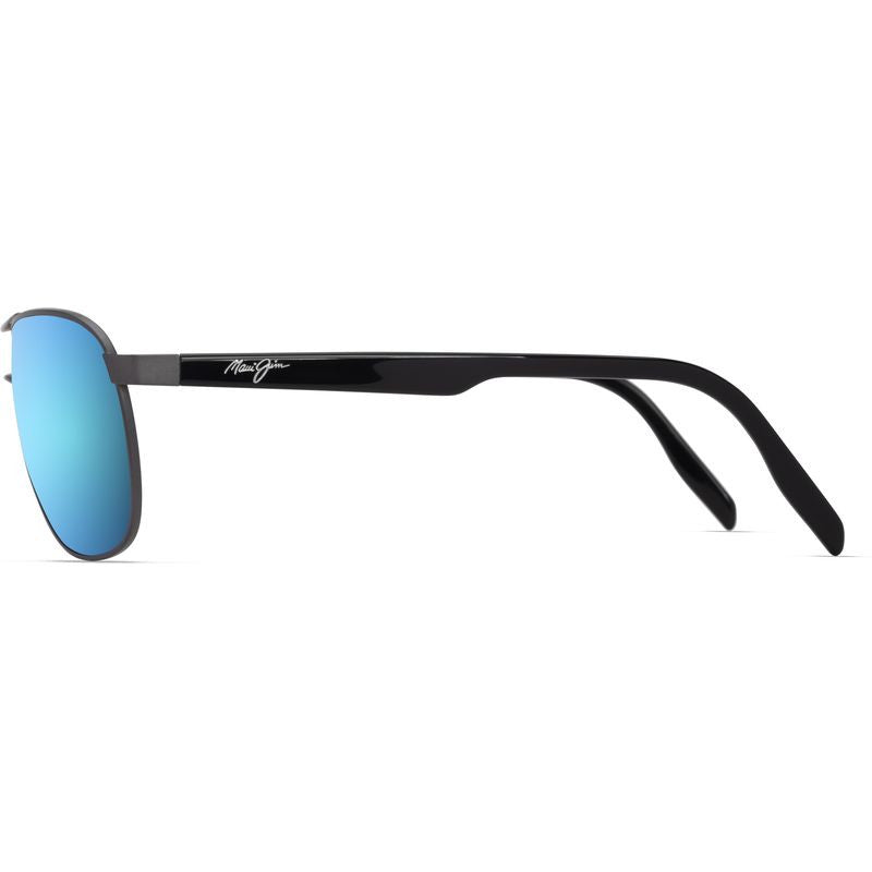 Castles, Matte Dark Ruthenium/Blue Hawaii Glass Polarised Lenses