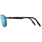 Castles, Matte Dark Ruthenium/Blue Hawaii Glass Polarised Lenses