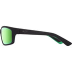 Kanaio Coast, Matte Black and Green/Maui Green Mirror Polarised Glass Lenses