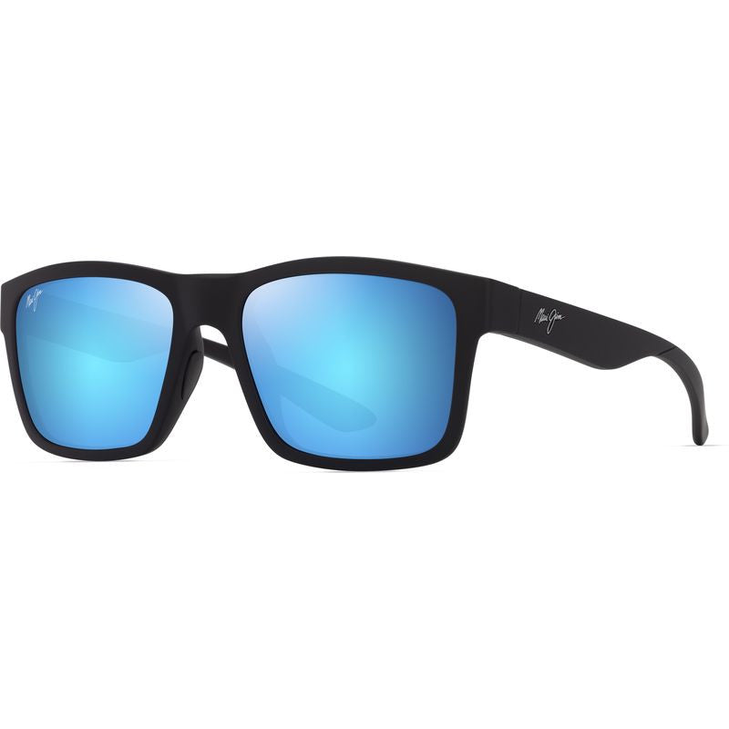 The Flats, Matte Black/Blue Hawaii Glass Polarised Lenses