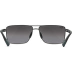 Piha, Shiny Gunmetal and Black/Silver Black Gradient Mirror Polarised Glass Lenses