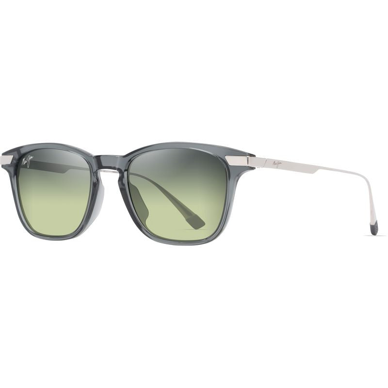 Mana'olana, Shiny Transparent Grey and Silver/Maui HT Polarised Lenses