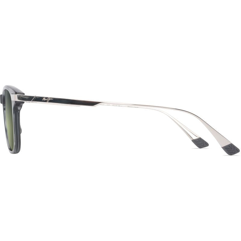 Mana'olana, Shiny Transparent Grey and Silver/Maui HT Polarised Lenses