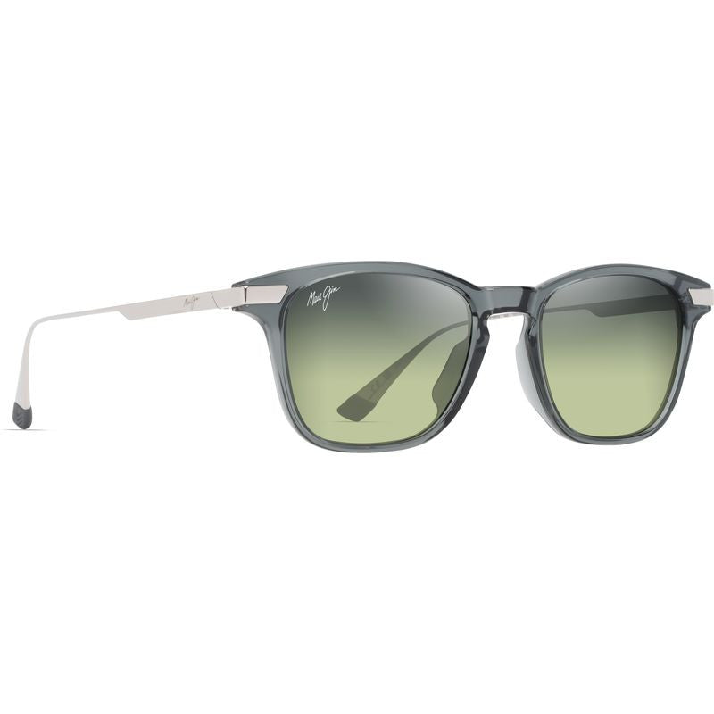 Mana'olana, Shiny Transparent Grey and Silver/Maui HT Polarised Lenses
