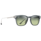 Mana'olana, Shiny Transparent Grey and Silver/Maui HT Polarised Lenses