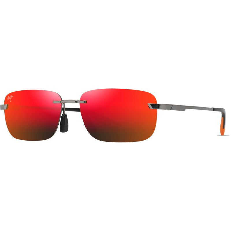Lanakila, Shiny Light Ruthenium/Hawaii Lava Mirror Polarised Lenses